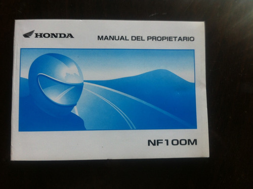 Honda Wave Nf100m Manual De Propietario Nuevo