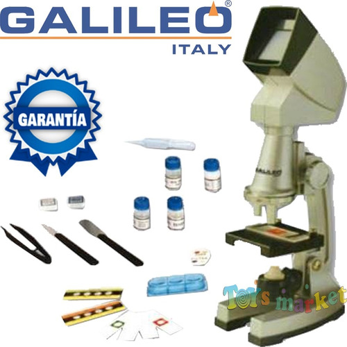 Imagen 2 de 7 de Microscopio Proyector Galileo Italy Tmpz 1200x Con Muestras