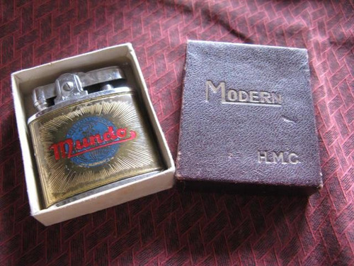 Dromedarium :antiguo Encendedor Modern Lite Logo Mundo Eyy