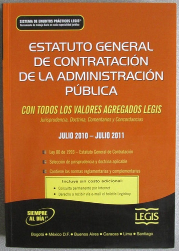 Estatuto General De Contratación De Administración Pública