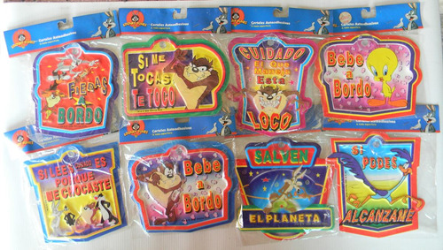 Carteles Para Autos De Looney Toons Con Relieve Importados