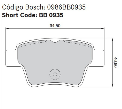 Pastillas Freno Traseras Bosch Citroen C4 Peugeot 307