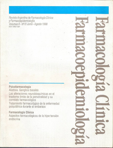 Revista Argentina Farmacologia Volumen 5 Nº 2