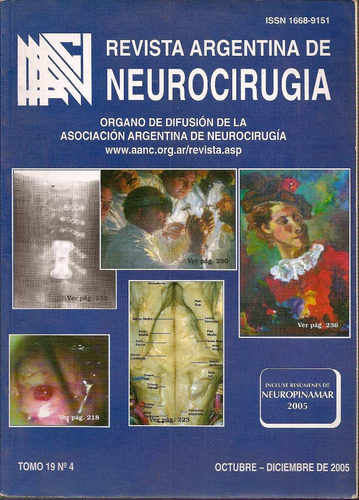 Revista Argentina De Neurocirugia Tomo 19 Nº 4