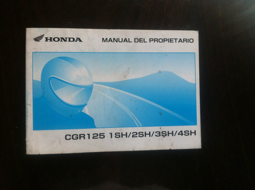 Honda Cg R 125titan Esd Manual De Propietario Impecable