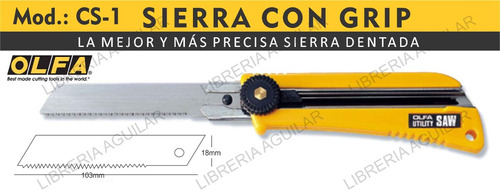 Cutter Olfa Cs-1 Cortante Sierra Con Grip Para Madera