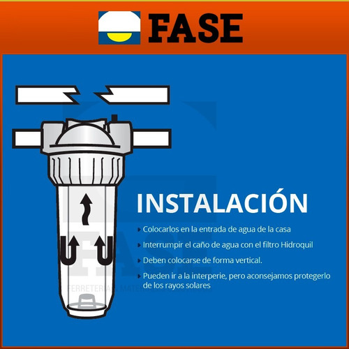 Filtro Antisarro Hidroquil Agua Dura Sarro Protege Toda La Casa Tanque Cañería Griferías Termotanque Calefón Lavarropas