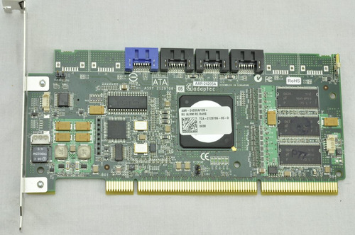 Controladora Adaptec Sata Ii Pci-x 4 Port Aar-2420sa/128+