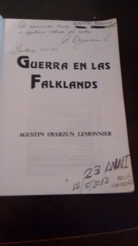 Libro Guerra De Las Falklands - Agustin Oyarzun(932
