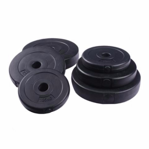 Mancuerna Hueca Con Grip X 2 Uni. + 20 Kg Discos Pvc Pesas