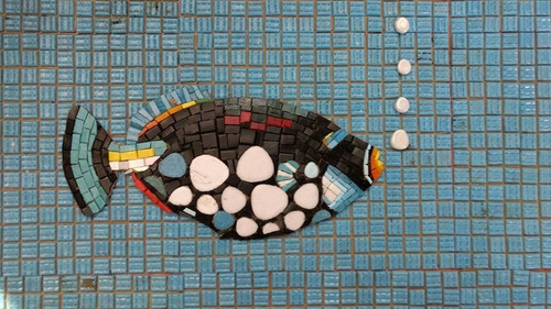 Imagen 8 de 10 de Figura Mosaico Caballito De Mar 25 Cms. Para Alberca