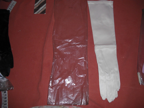 Finos Guantes/ Alemanes Rayony Nylon T 7 1/2 L37 Caba