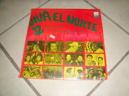 Disco Acetato Viva El Norte 12 Exitos Norteños