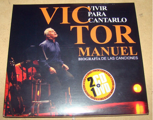 Victor Manuel Vivir Para Cantarlo 2 Cd+dvd Sellado / Kktus