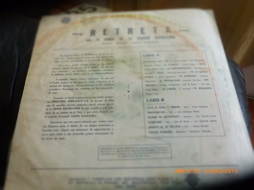 Vinilo Lp De Retreta (xx809 (Usado)