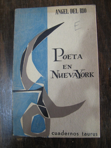 Poeta En Nueva York. Angel Del Río.
