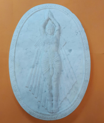 Fina Escultura En Mármol || Danzarina Estilo Chiparus 2732 (Usado)