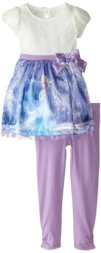 Bello Conjunto  Disney De Frozen Elsa Talla 3