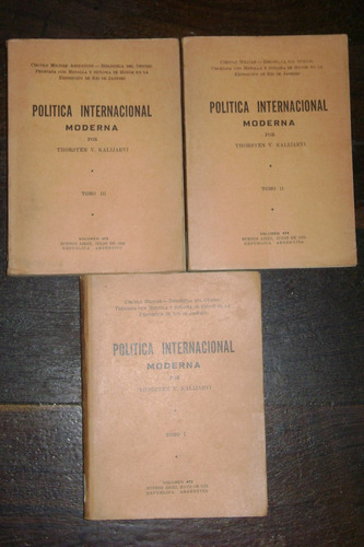 3 Tomo Circulo Militar Politica Internacional Kalijarvi 1958