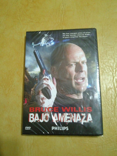 Dvd Bruce Willis Bajo Amenaza - Dvd Original Sellado Nuevo!!