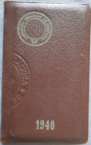 Antiguo Carnet Asociacion De Futbol Uruguayo Auf 1946