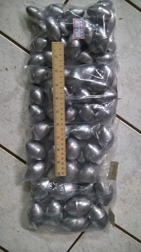 Kit Chumbadas Para Pesca - Oliva 2 Kg Tam250,300,450,600