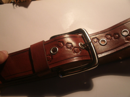 Cinturon Artesanal En Cuero 100% Original. A Tu Medida