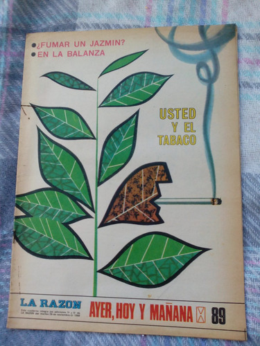 La Razón: Ayer,hoy Y Mañana - Ud Y El Tabaco Nro 89