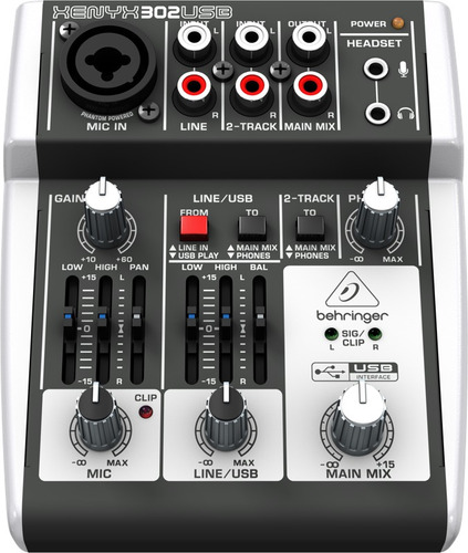 Behringer Xenyx 302usb Mezcladora 5entradas Con Interfaz Usb