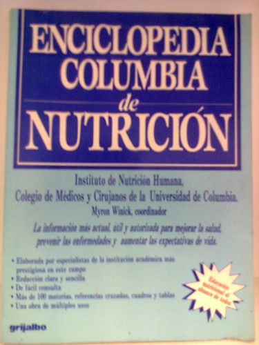 Enciclopedia Columbia De Nutricion