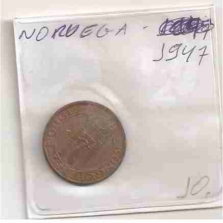Ml-0067 - Moeda Da Noruega - 1947 - Mbc (Usado)