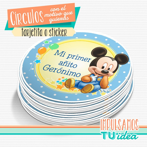 Mickey Bebé - Círculo Multiuso Para Imprimir