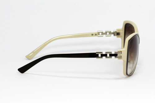 Lentes De Sol Mujer Ojo De Gato Moda Café Color Hueso Ls31