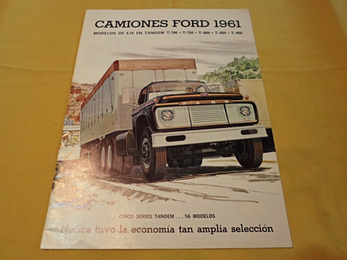 Catalogo Ventas Camiones Modelos Ejes En Tandem Ford 1961