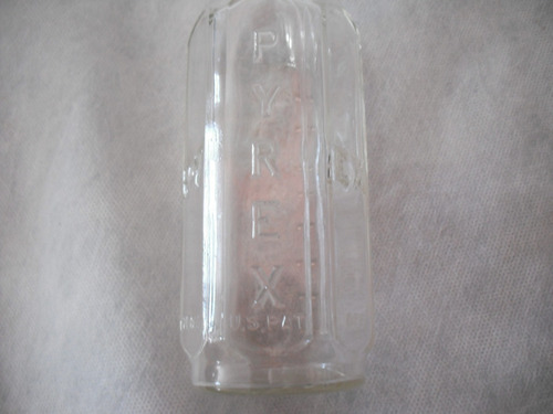 Antiga Mamadeira 250cc Em Vidro Pyrex  Usa  16cm Raridade