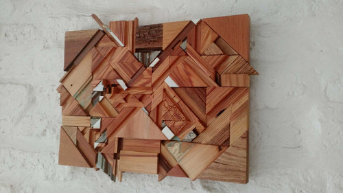Decoración Arte Cuadro Minimalista Madera