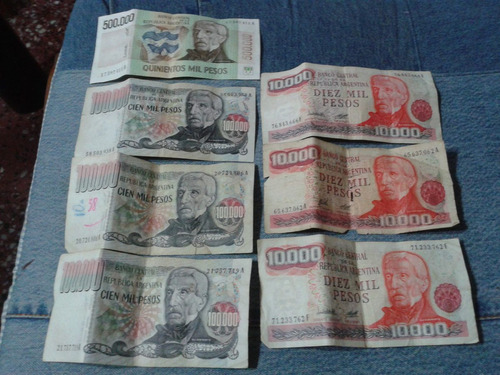 Billetes Argentinos Sin Circular