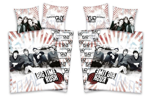 Big Time Rush 395 Juego De Sabanas Importado Reversible