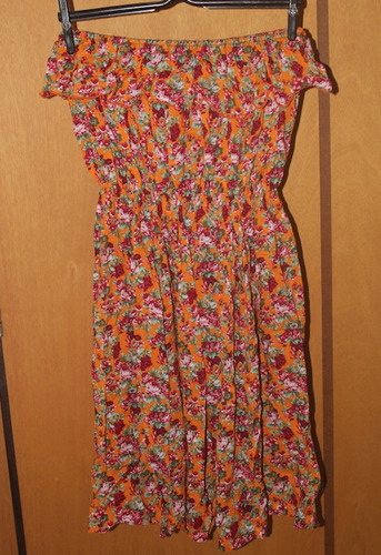 Vestido Floral Com Babado Estilo Boho, Gypsy, Farm Importado