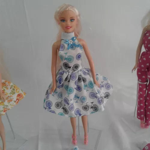 Kit Com 10 Roupinhas Roupas P/ Boneca Barbie Frozen Oferta2