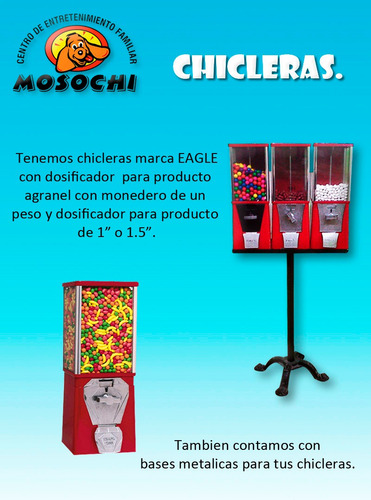 200 Capsulas 1 PuLG Premios D Calidad P $2 Chiclera Vending