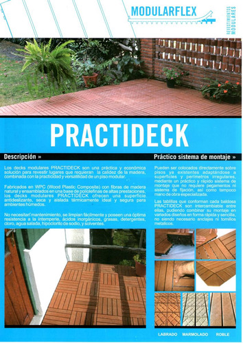 Deck De Madera Y Resina Para Patios, Terrazas, Piscinas.