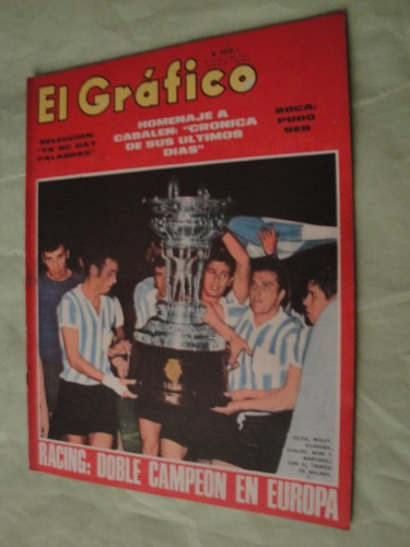 El Grafico 2551 Racing Campeon Peralta Boca Santos Pele