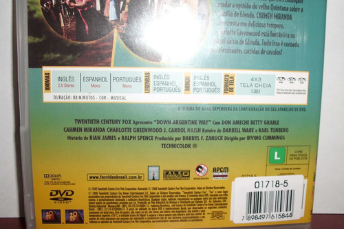 Serenata Tropical-dvd Lacrado (carmem Miranda)