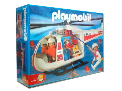 Playmobil 1-3789 Helicóptero De Rescate Figuras Accesorios