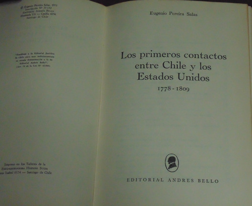 Los Primeros Contactos Entre Chile Y Los Estados Unidos
