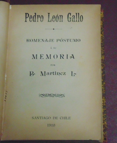 Pedro León Gallo / La Sociedad De La Igualdad / Vida De Don