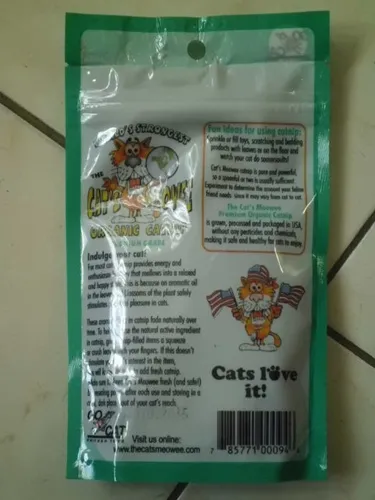 Erva Gato Catnip Orgânico Americano Pacote 10gr