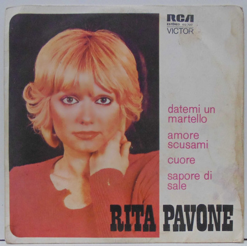 Compacto Vinil Rita Pavone - Datemi Un Martello - 1975 - Rca