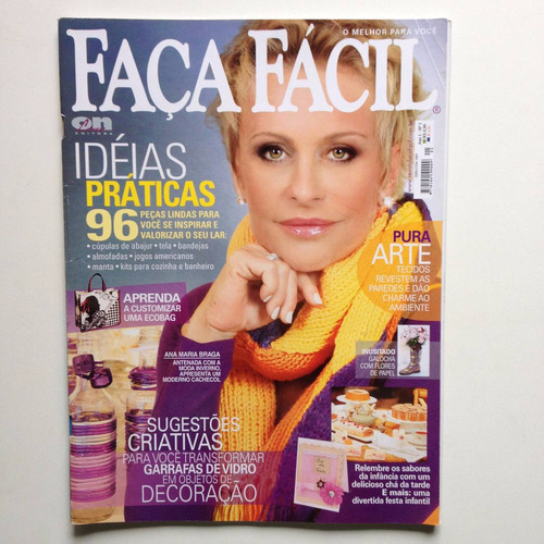 Revista Faça Fácil Ana Maria Braga Galocha De Flores Bc356